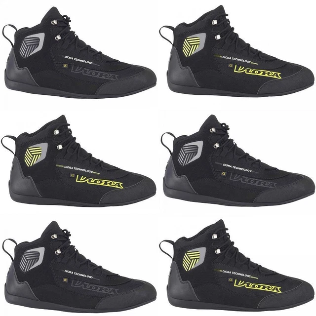 Diora Darwin Waterproof Short Paddock Motorcycle Boots Touring Bike Shoes Black