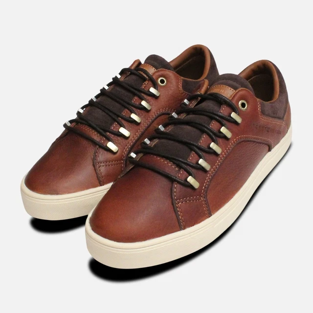 Cognac Marron Tommy Hilfiger Designer Lune Baskets