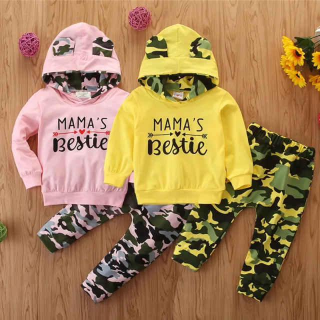 Abbigliamento neonata bambina top floreale con cappuccio pantaloni abiti per bambini set tuta