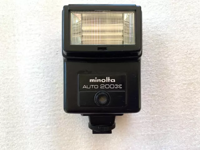 Minolta Auto 200X Shoe Mount Flash- tested working