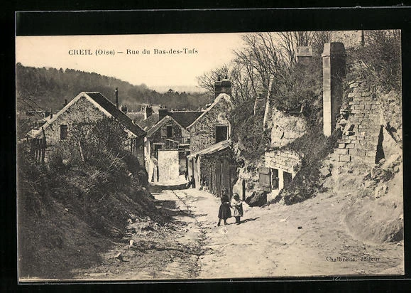 CPA Creil, Rue du Bas-des-Tufs