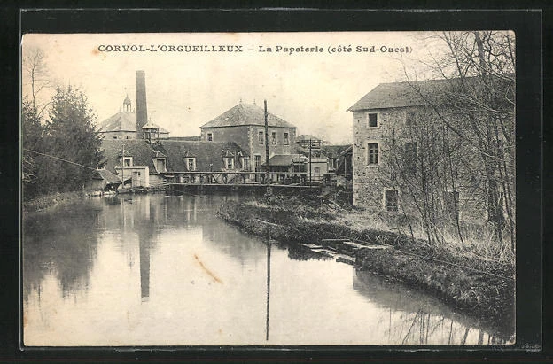 CPA Carvol-l´Orgueilleux, La Papeterie, Côté Sud-Ouest 1919