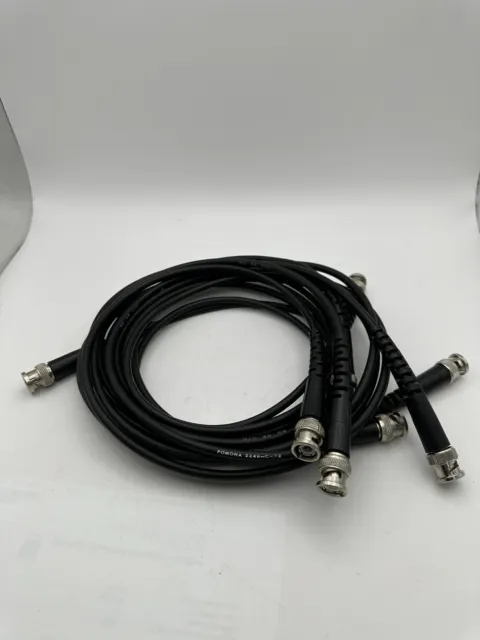 Lot of 4 Pomona 2249-C 36", 48", 60", 72", BNC Male/Male 50 Ohm Patch Cable