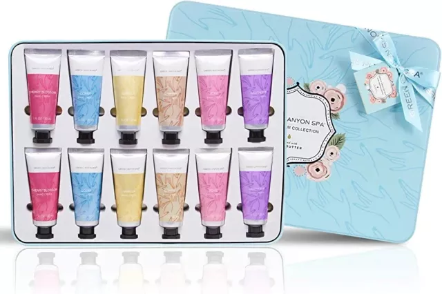 Nuovo set regalo crema per le mani verde canyon spa per donna 12 pz lozione per le mani burro di karitè