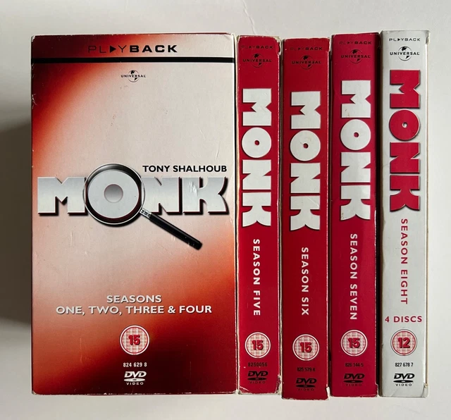 MONK - THE Complete Series Seasons 1-8 - DVD Region 2/4/5 $28.16