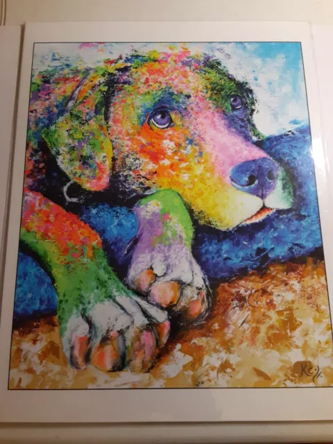 Labrador Retriever Art Print on PAPER or CANVAS. Dog Wall Decor by Krystle Cole