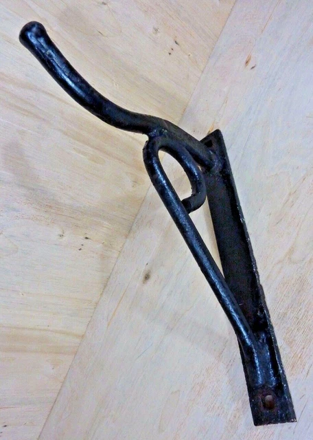 Old Heavy Duty Large Cast Iron Hook Hanger Bracket Assembly Hardware 8