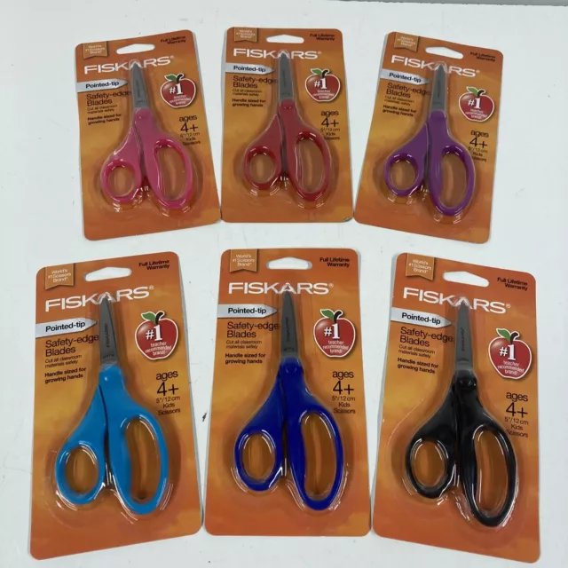Wa Portman Kids Scissors, Pointed Tip, 12 Pack of Scissors