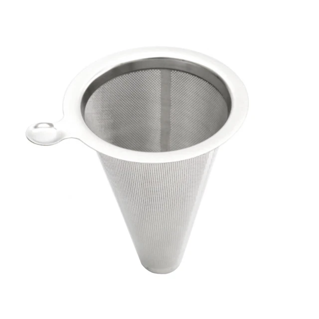 Filtro Imbuto Gocciolatore Caffè Seghetto Da Tè In Metallo Conico