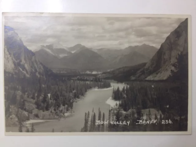 1921 cpa Postcard CANADA BANFF Bow Valley Mount Hotel Windows View