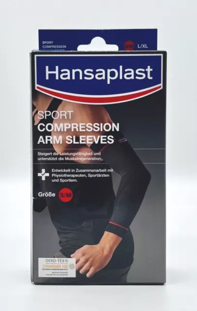 Hansaplast Sport Compression Arm Sleeve Ellenbogen Arm Bandage S/M, L/XL