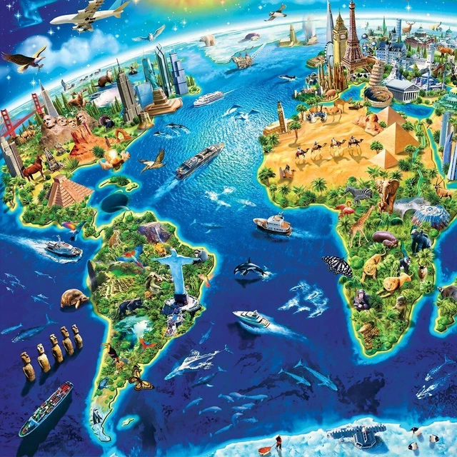 1000Pcs Mini Jigsaw Puzzles Educational Toy Adults Kids Christmas Halloween Gift 3