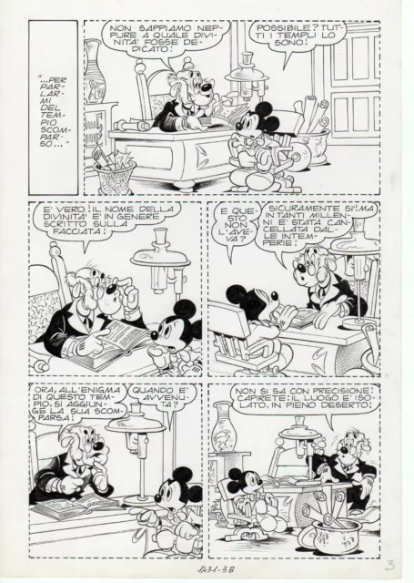 Disney - Sergio Asteriti - Tavola Originale Topolino