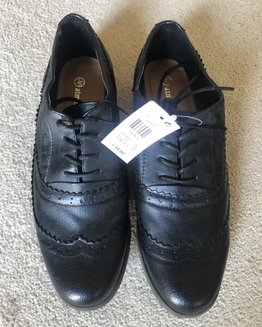BRAND NEW WITH Tags Ladies Primark Black Brogue Style Lace Up