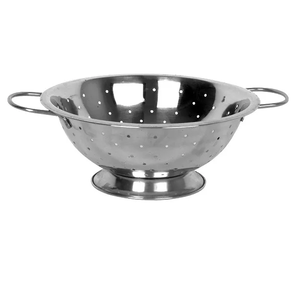 Thunder Group  SLIL003, 8 Qt Stainless Steel Colander with Base and 2 Handles