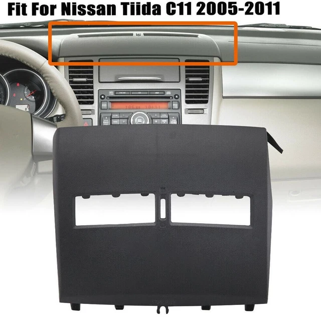 New Front Upper-Top Center Dash For Nissan Versa 2007-2012 Air-Vent Trim Bezel .