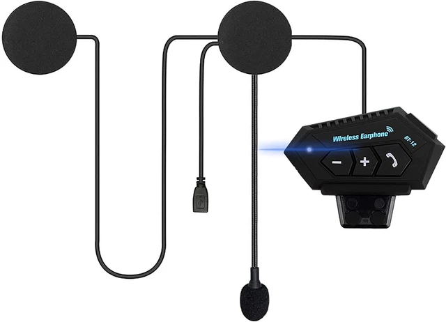 Auricolare Bluetooth per Casco Da Moto, Auricolare Con Sistema Di Comunicazione