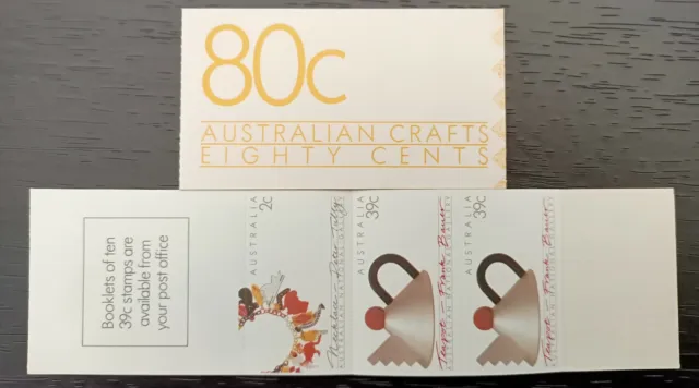 1988 Booklet 80c 'Australian Crafts' Series - Complete - FREE Post