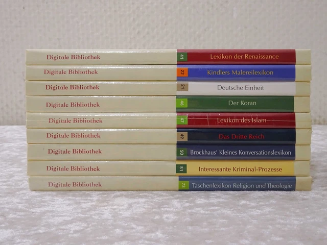 Hgfdcx - 9 X Numérique Bibliothèque Sur Cd-Rom - NOS / Emballage D'Origine