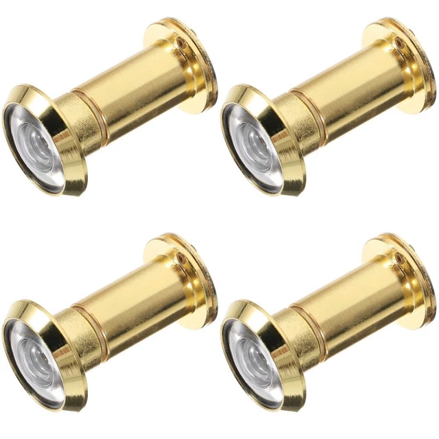 4 PIEZAS Visor de puertas Anti-puerta Mirilla Puertas de seguridad Puerta delantera Observador