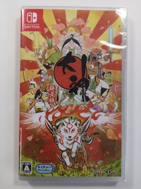 Okami Zekkeiban Switch Japan New Game In English/Francais/De/Jp