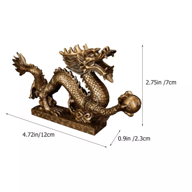 Chinese Style Dragon Figurine Tabletop Dragon Statue Decoration Chinese Dragon 2