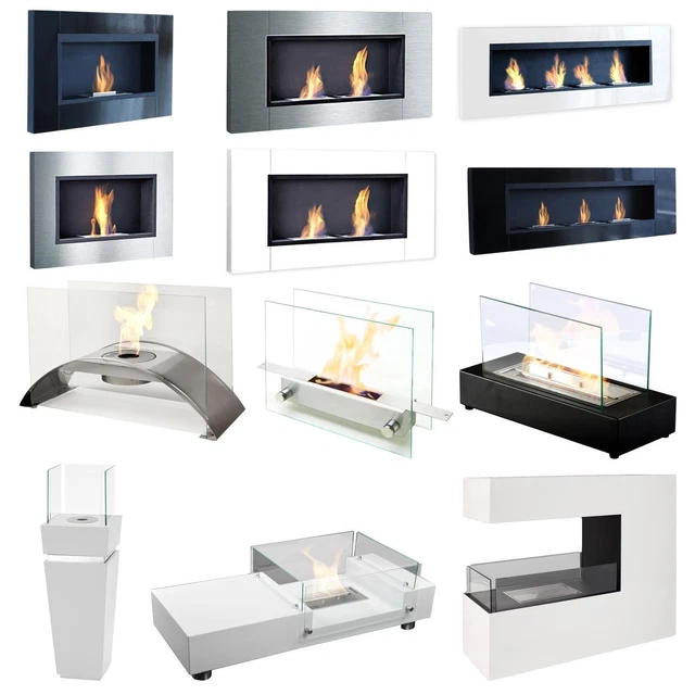 CHEMINÉE MURALE DE Table Ethanol Poêle Chambre Combustion Bioéthanol ...