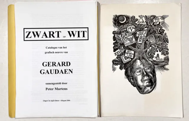 P.Martens - Zwart Op Wit Catalogue Gérard Gaudaen Bibliographie 2004