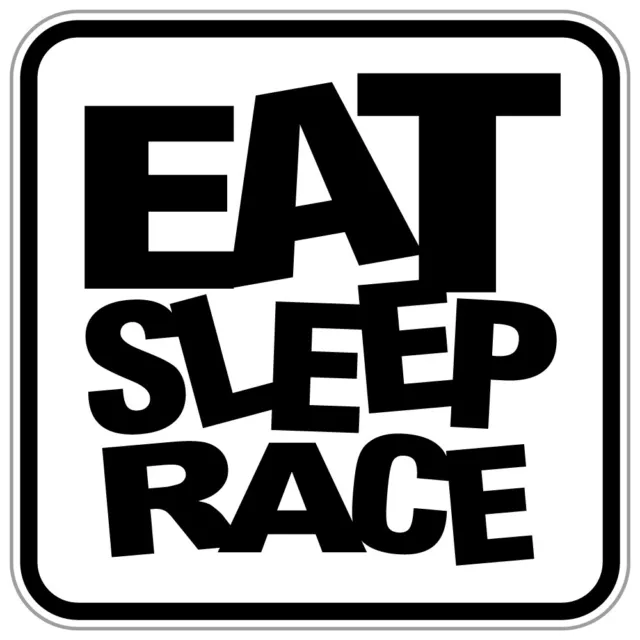 Aufkleber Eat Sleep Race JDM OEM Stickerbomb Sticker Autoaufkleber