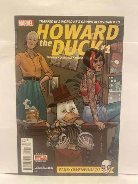 Howard the Duck #1 1st Print 2016 Series 1st App Gwenpool Marvel Comics MCU