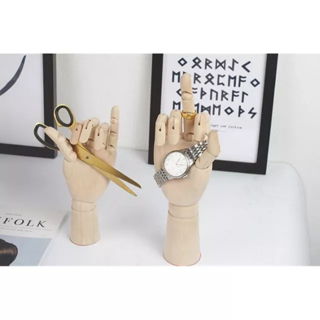 Articulated 18cm Wooden Mannequin Manikin Hand Painting Aid Educational Toy
