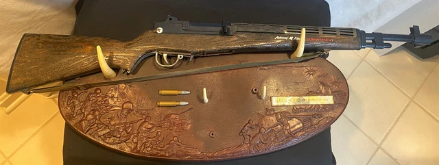 Lutenant Rack RARE VINTAGE! JOHNNY Eagle Lieutenant Toy Gun Rack with rifle and 2 toy ...