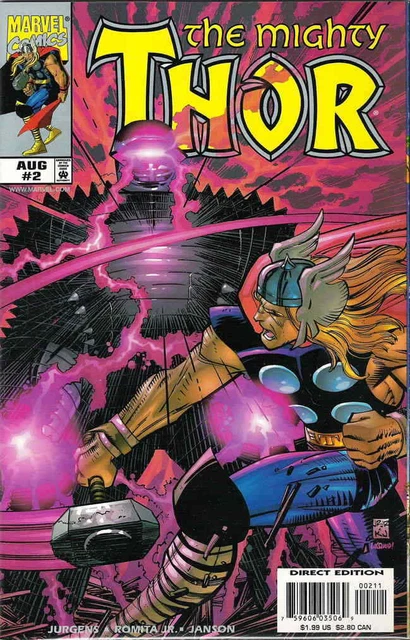 Thor (Vol. 2) #2 VF/NM; Marvel | Dan Jurgens - John Romita Jr - we combine shipp