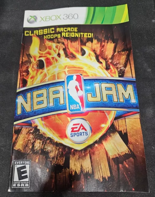 NBA Jam Original Xbox 360 Manual Only No Game