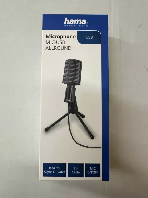 Hama Mikrofon "MIC-USB Allround" für PC und Notebook, USB