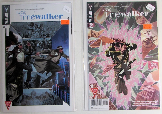 Ivar Timewalker Lot of 2 #1b,2b Valiant Comics (2015) NM 1st Print Comic Books