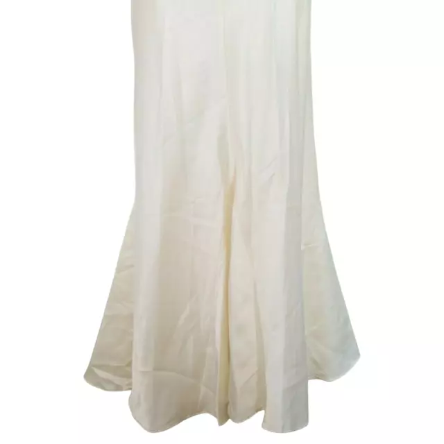 OLGA 32/XS Glossy Silky Ivory Satin Waltz Nightgown #13003 VTG 70s/80s 3