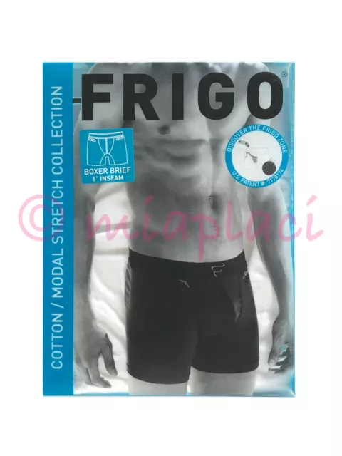 NIB FRIGO Cotton/Modal 6” Boxer Brief White