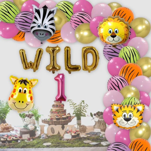 Baby Shower Animals Party Balloons Happy Birthday Party Baloons Kids Theme Party
