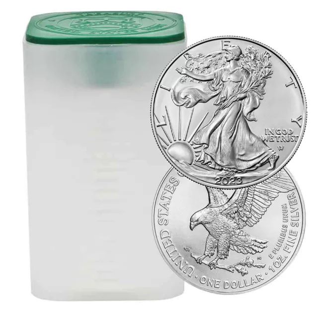 Roll of 20 - 2023 $1 American Silver Eagle 1 oz BU