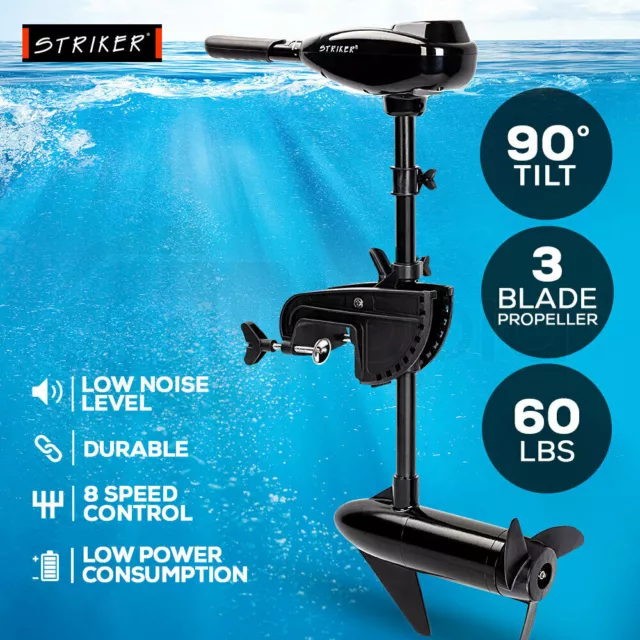 60LBS Electric Trolling Motor Inflatable Boat Fishing Marine Outboard Engine