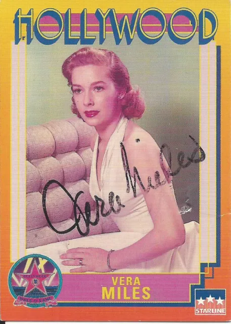 Vera Miles Signed Autograph Hollywood Walk Of Fame Trading Card