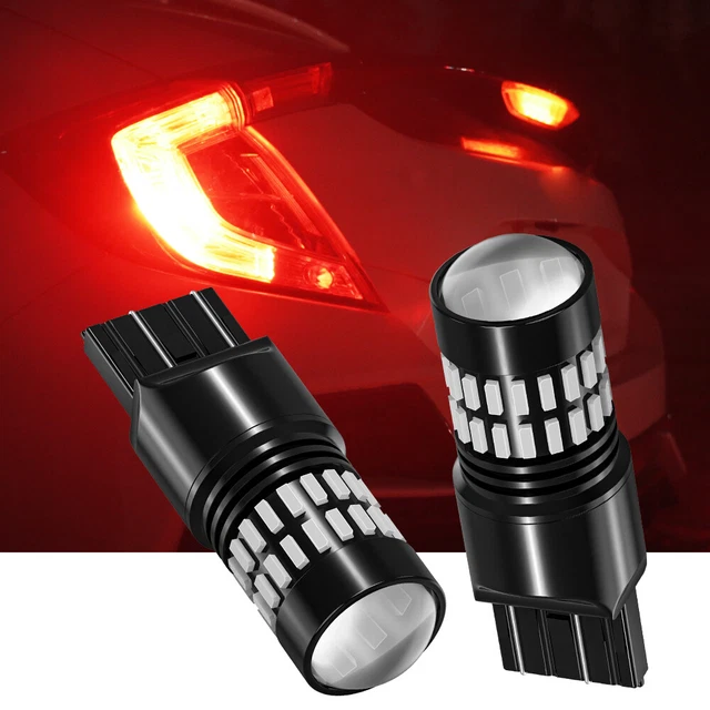 4pcs 7443 7444 T20 LED Strobe Flash Blinking Brake Tail Light/Parking Bulbs