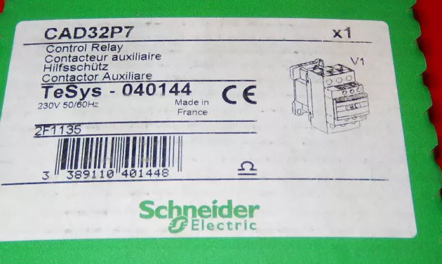 Telemecanique Schneider CAD32P7, 230V 50/60Hz Control relay, Hilfsschütz, Contac