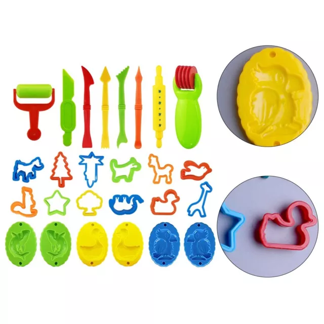 Kids' Clay Tool Set 26pcs Plasticine Variety Modeling Kit with Tools