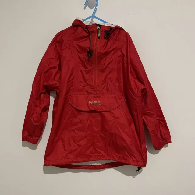 Kathmandu Kids Red Rain 1/4 Zip Hooded Jacket Pullover Size 6 Years