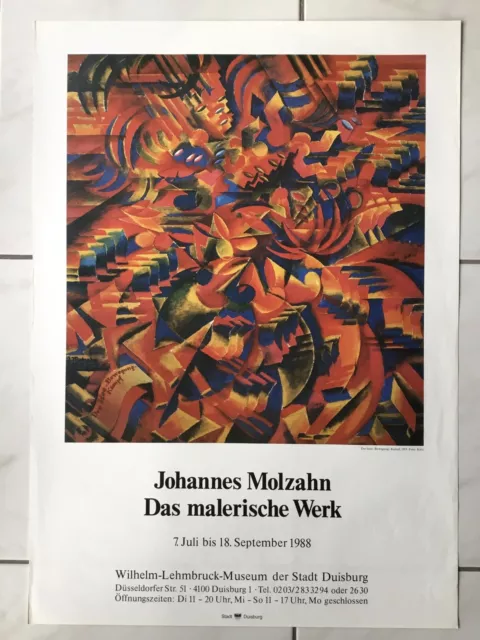 Johannes Molzahn Kunst Ausstellungsplakat