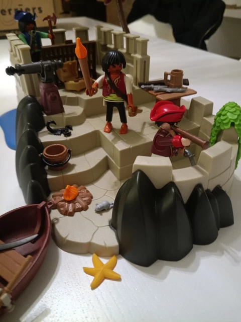 Lot De Pièces Playmobil Bateau Pirates - 1,5 Kg De Vrac - Occasion