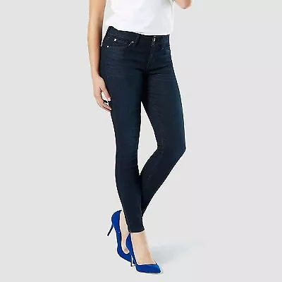 DENIZEN from Levi's Women's Mid-Rise Skinny Jeans - Blue Empire 14 Short