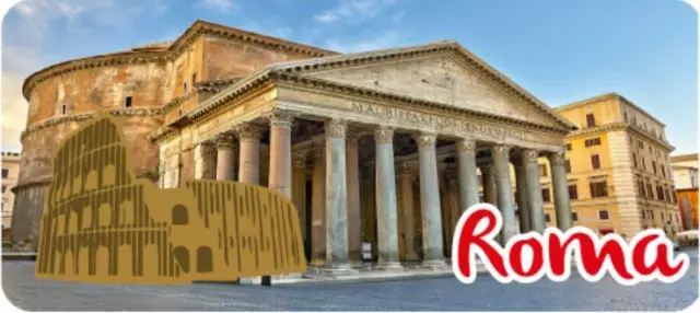 Roma Colosseo Magnete Resina Epossidica Souvenir Italia 3D Ornamento
